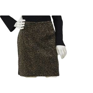 Bad Womens Animal Print Skirt Sz M (SKU 000105)